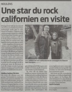 Article LUX Sud Ouest 21 dec 2012